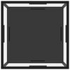 vidaXL Couchtisch Transparent und Schwarz 60x60x35 cm Hartglas