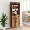 vidaXL Highboard Altholz 69,5 x 34 x 180 cm Holzwerkstoff