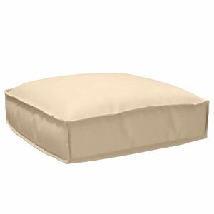 vidaXL Pallet Kissen für geeigneten Sitz Beige 50 x 50 x 12 cm