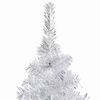 vidaXL K&uuml;nstlicher Weihnachtsbaum Beleuchtung & Kugeln Silber 240 cm