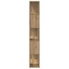vidaXL TV-Schrankset Wandmontiert Braun 60 x 24 x 156 cm Holzwerkstoff