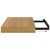 vidaXL Wandregal 4 pcs Braun 40 x 23,5 x 4 cm Holzwerkstoff