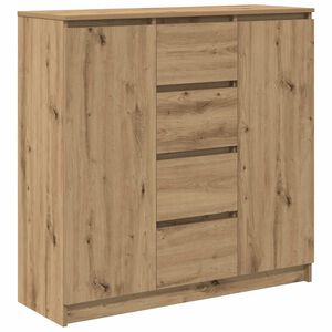 vidaXL Sideboard mit Schubladen Artisan-Eiche 100,5x35x98,5 cm
