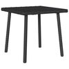 vidaXL Garten-Couchtisch Rechteckig Schwarz 40x40x37 cm Poly Rattan