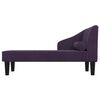 vidaXL Chaiselongue mit Nackenrolle Lila Stoff
