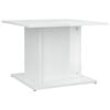 vidaXL Couchtisch Hochglanz-Wei&szlig; 55,5x55,5x40 cm Holzwerkstoff