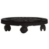 vidaXL Pflanzenroller 30 cm Durchmesser Schwarz 170 kg