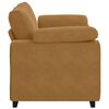 vidaXL Zweisitzer-Sofa Braun 120 cm Samt