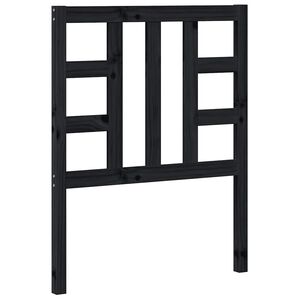 vidaXL Kopfteil Schwarz 81x4x100 cm Massivholz Kiefer
