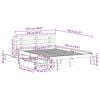 vidaXL Massivholzbett mit Schubladen Wachsbraun 120x190 cm Kiefer