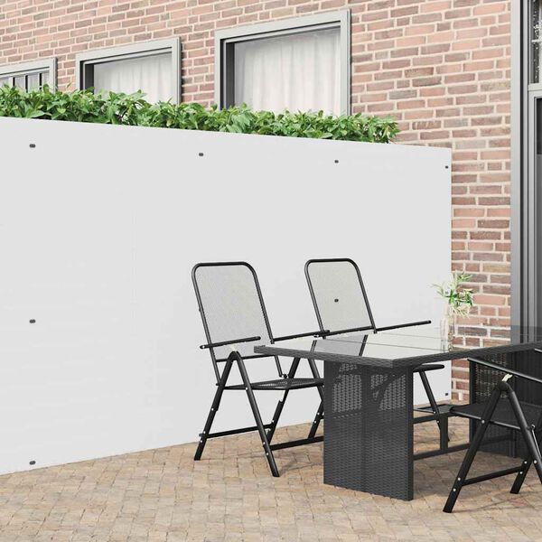 vidaXL Gartenzaun Doppelseitig Wei&szlig; 1,8x3 m PVC