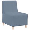 vidaXL Modulares Armfreies Sofa 3 pcs Blau 55 x 74 x 82 cm Cordstoff