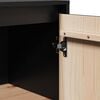 vidaXL Sideboard Schwarz 60x34x75 cm Massivholz Kiefer