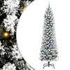 vidaXL K&uuml;nstlicher Weihnachtsbaum mit 300 LEDs mit St&auml;nder Wei&szlig; 240 cm