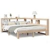 vidaXL Massivholzbett mit Regal ohne Matratze 150x200 cm Kiefernholz