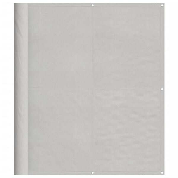 vidaXL Balkon-Sichtschutz Hellgrau 120x800 cm 100 % Polyester-Oxford