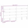 vidaXL Kopfteil Wachsbraun 160,5 x 3 x 80 cm Massives Kiefernholz