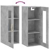vidaXL Wandschrank Betongrau 34,5x34x90 cm