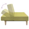 vidaXL Schlafsofa 2-Sitzer Gr&uuml;n Stoff