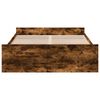 vidaXL Bettgestell mit Schubladen Räuchereiche 120x200cm Holzwerkstoff