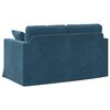 vidaXL Sofa Blau Gesamtabmessungen: 138 x 78 x 80 cm (B x T x H) Samt