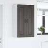 vidaXL K&uuml;chenschrank Kalmar Schwarz 60 x 31 x 100 cm Holzwerkstoff