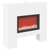 vidaXL Elektrokamin Schwarz Eichen-Optik 100 x 24,5 x 90 cm