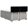 vidaXL Boxspringbett mit Matratze Hellgrau 140x190 cm Stoff