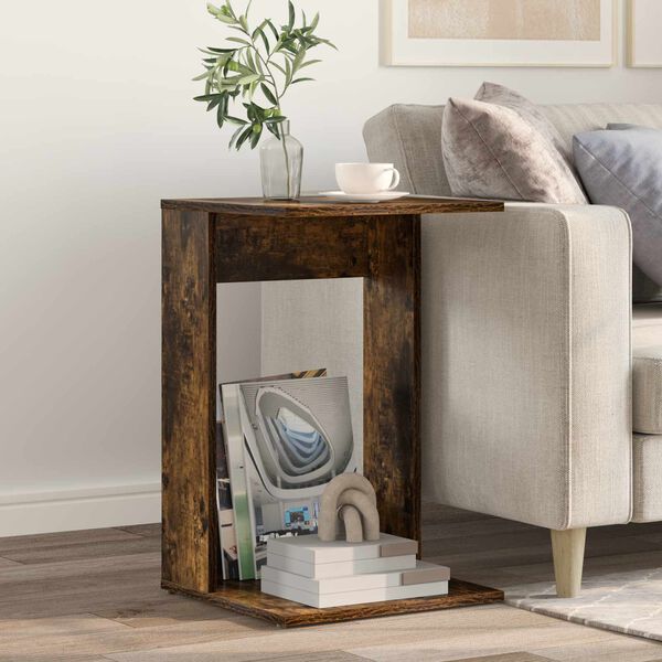 vidaXL Beistelltisch Ger&auml;ucherte Eiche 40 x 38 x 62,5 cm Holzwerkstoff