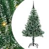vidaXL K&uuml;nstlicher Weihnachtsbaum beschneit mit LED Licht 150 cm