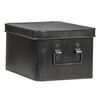 LABEL51 Aufbewahrungsbox Media 27x21x16 cm L Antik-Schwarz