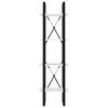 vidaXL Bücherregal 4 Fächer Weiß 40x30x140 cm Holzwerkstoff