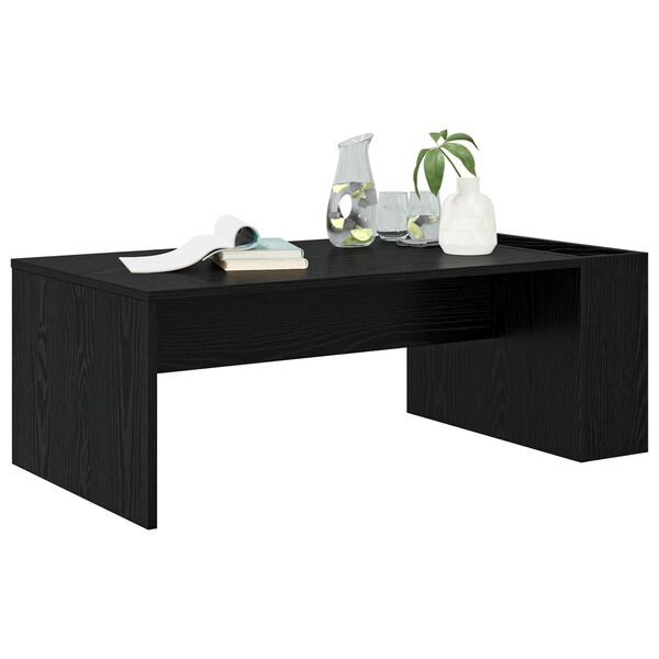 vidaXL Couchtisch Schwarz Eichen-Optik 95 x 50 x 34 cm Holzwerkstoff