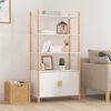 vidaXL Highboard Wei&szlig; 80x40x153 cm Holzwerkstoff