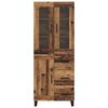 vidaXL Highboard mit Schubladen 2 pcs Altholz Holzwerkstoff