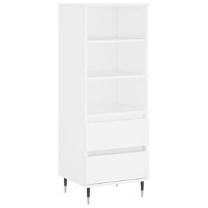 vidaXL Highboard Wei&szlig; 40x36x110 cm Holzwerkstoff