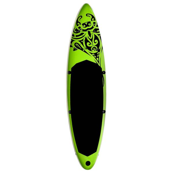 vidaXL Aufblasbares Stand Up Paddle Board Set 320x76x15 cm Grün