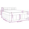 vidaXL Boxspringbett mit Matratze Hellgrau 180x200 cm Stoff