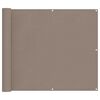vidaXL Balkonsichtschutz Taupe 100 x 700 cm Oxford-Stoff