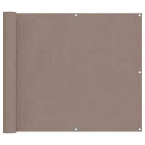 vidaXL Balkonsichtschutz Taupe 100 x 700 cm Oxford-Stoff