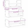 vidaXL Wandregal-Set 3 pcs Artisan-Eiche 40x16x14cm Holzwerkstoff