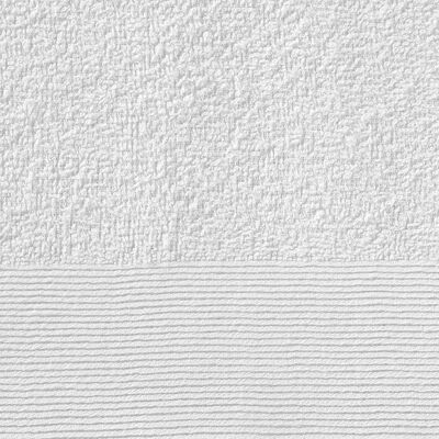 vidaXL Duschtücher 25 Stk. Baumwolle 350 g/m² 70 x 140 cm Weiß