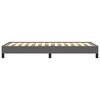 vidaXL Bettgestell Grau 90x200 cm Kunstleder