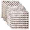vidaXL Mosaikfliesen Creme 30 x 30 cm Marmor