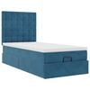 vidaXL Ottoman-Bett mit Matratzen Dunkelblau 100x200 cm Samt