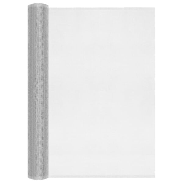 vidaXL Fliegengitter Aluminium 60x1000 cm Silbern