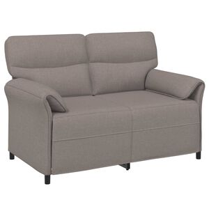 vidaXL 2-Sitzer Sofa 2-Sitzer Taupe 138 x 83 x 95 cm Stoff