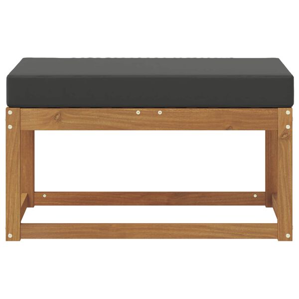 vidaXL Outdoor Hocker Bank Natur 79 x 43 x 37 cm Massivholz Akazie