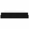 vidaXL Bettgestell mit Matratze mit Matratze 2 pcs Schwarz Stoff