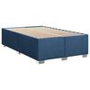 vidaXL Boxspringbett mit Matratze Blau 120x190 cm Stoff